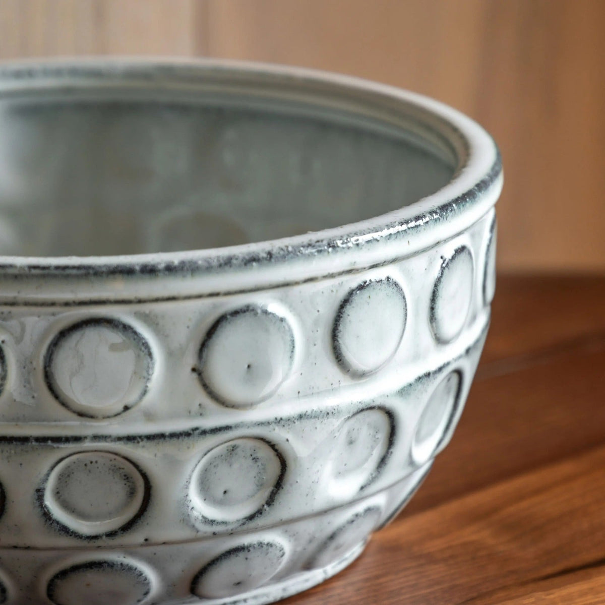 Kusama White Dotted Ceramic Bowl