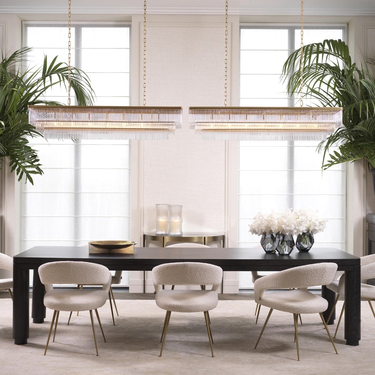 Bravo Dining Chair in Boucle Cream