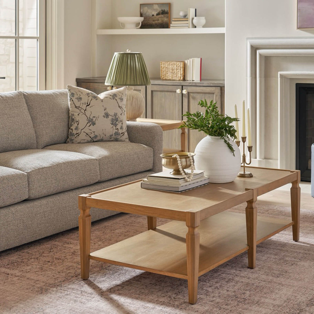 Brindle Open Shelf Coffee Table