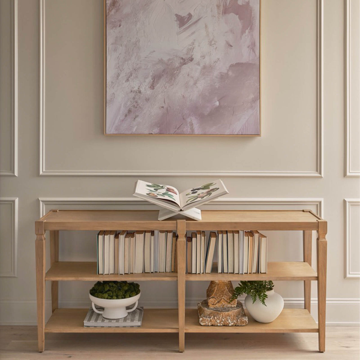 Brindle Open Shelf Console Table