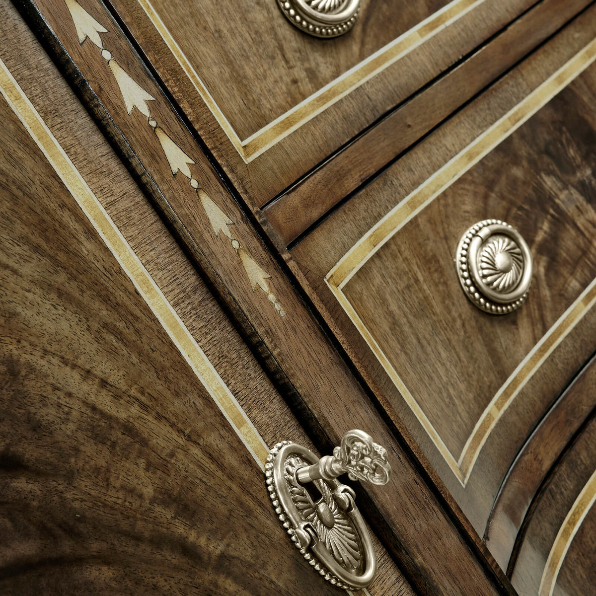 Buckingham Bleached Mahogany Breakfront Sideboard