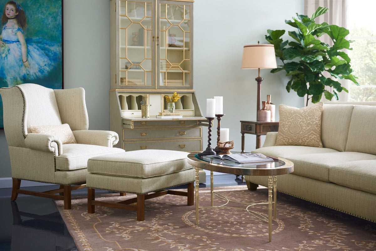 Georgian Grey & Gilded Secretary