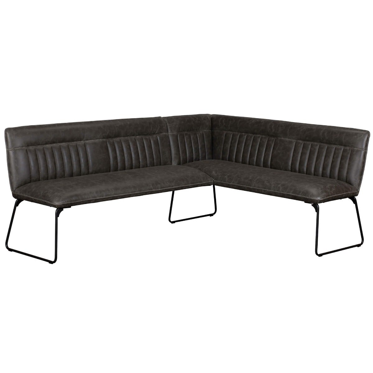 Cooper Left Corner Dining Bench in Grey