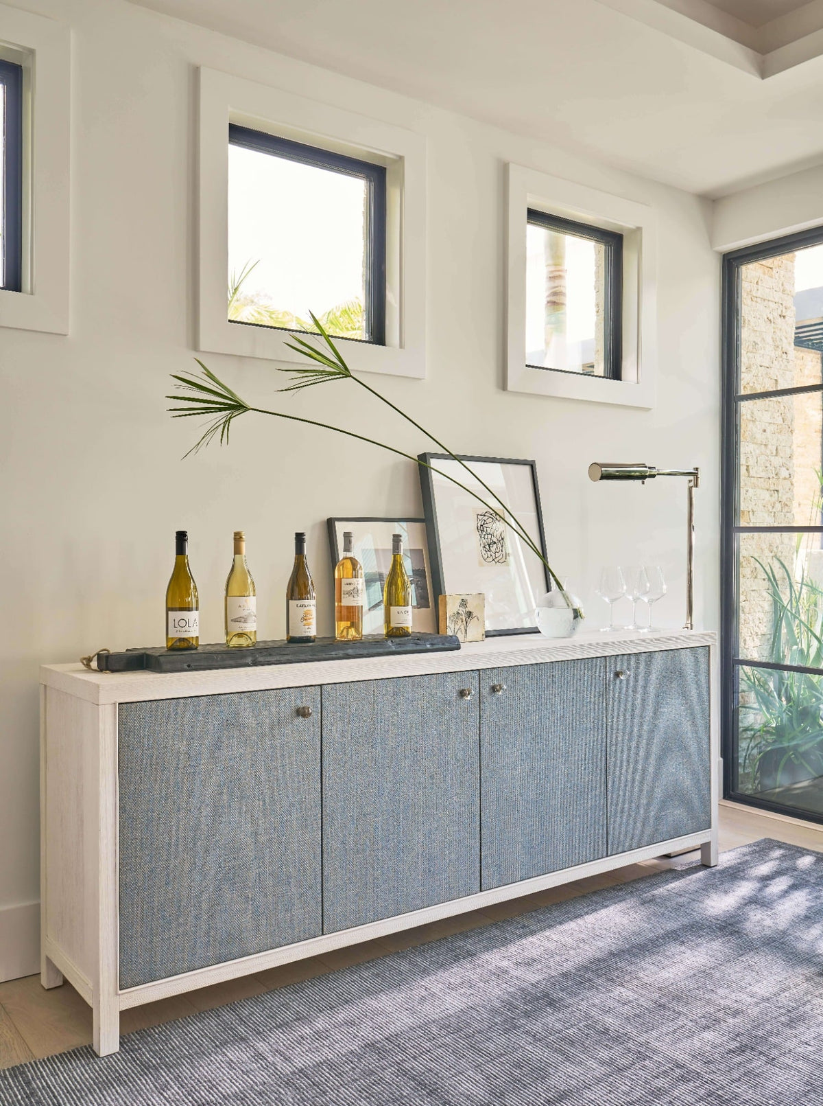 Captiva Credenza in White Sand