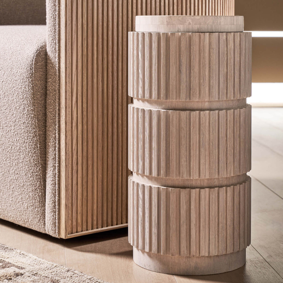 Carmen Spot Table in White Oak