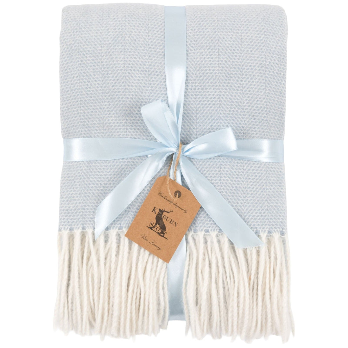 Cassis Herringbone Throw in Blue