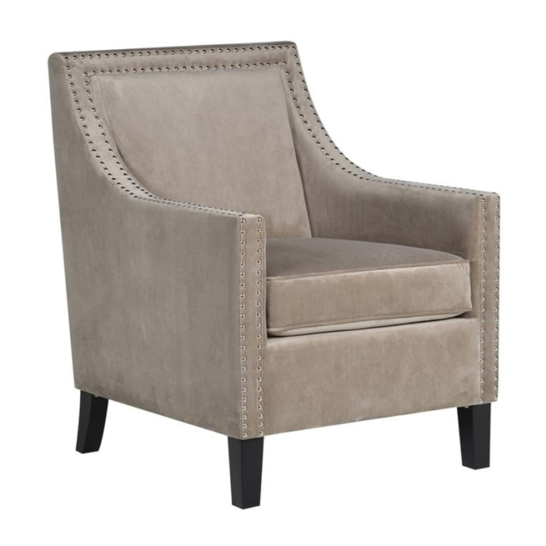 Pavilion Chic Armchair Mirren Studded in Beige