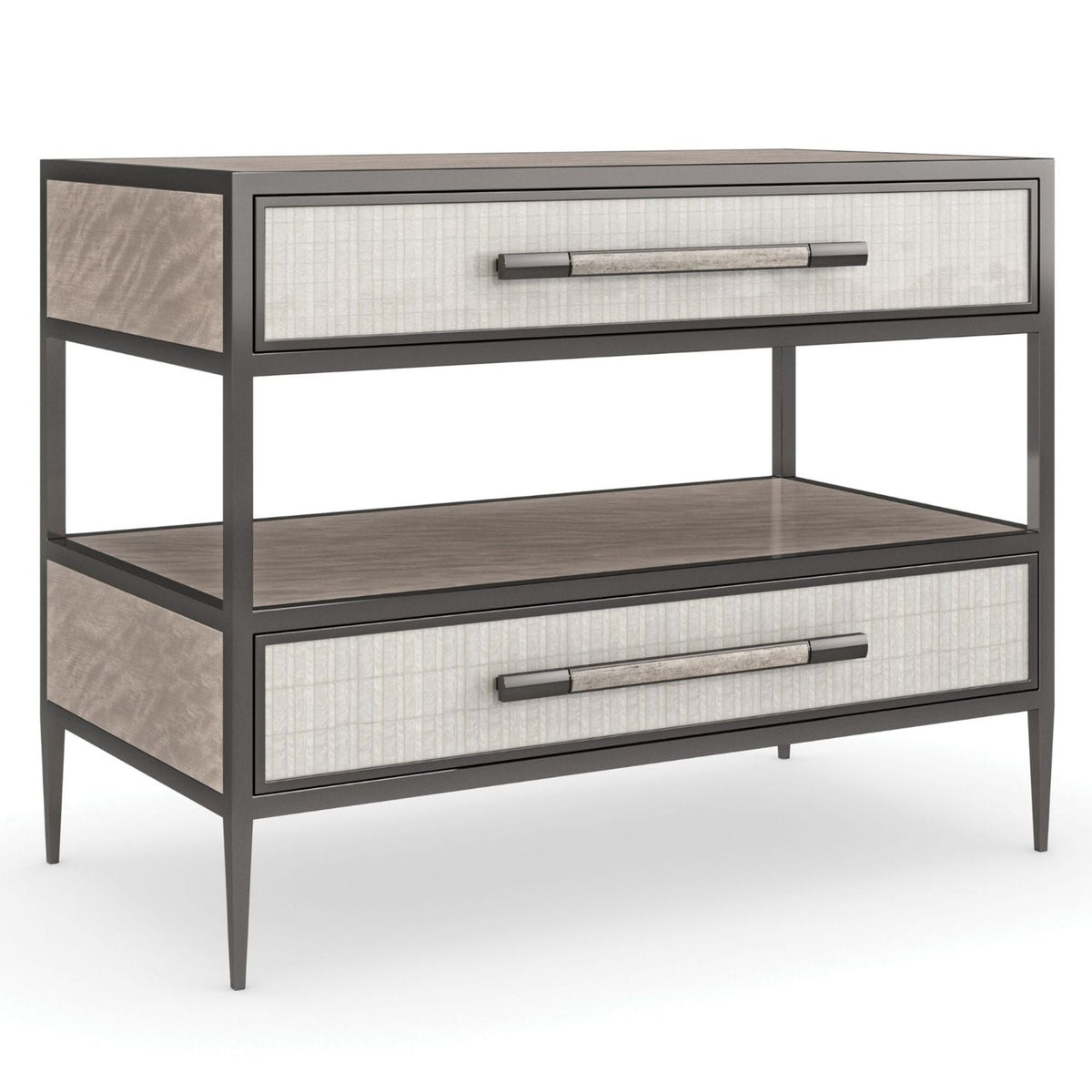 Dual Impressions Bedside Table