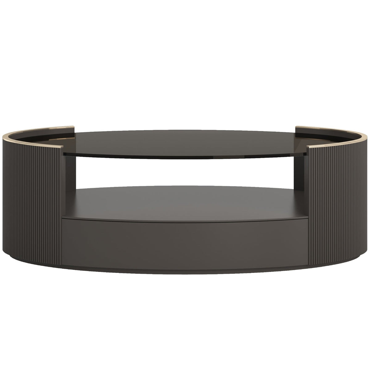 Love Oval Coffee Table in Dark Chocolate
