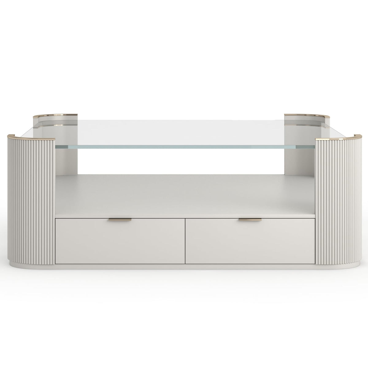 Love Square Coffee Table in Matte Pearl