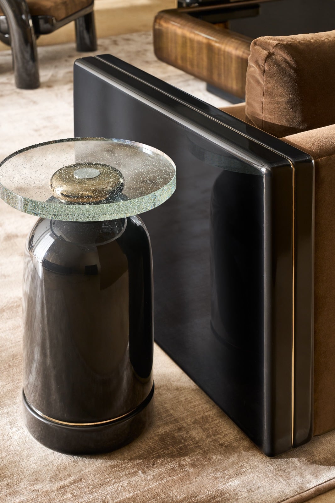 Gelee Accent Table in Chocolate