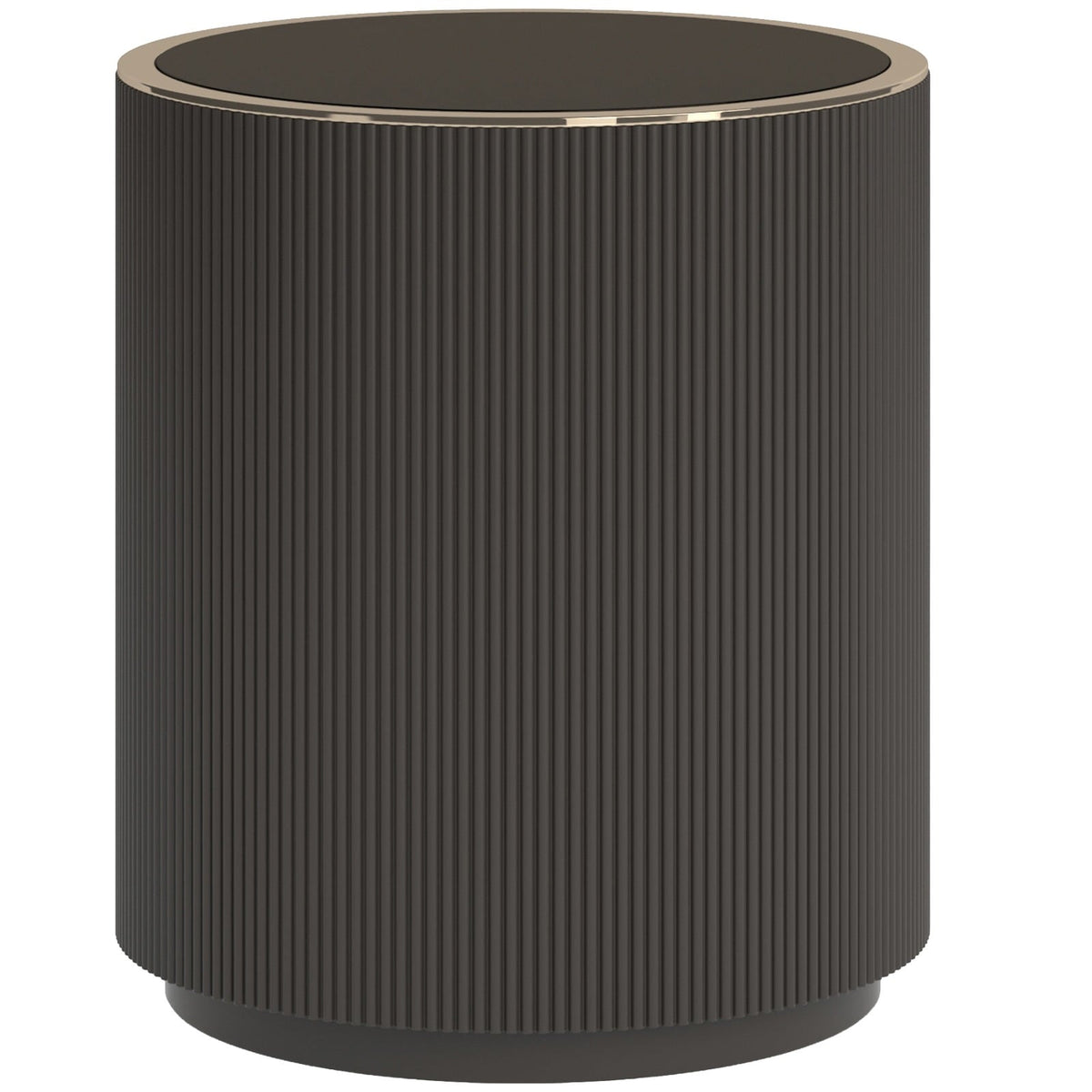 Love Round Side Table in Dark Chocolate