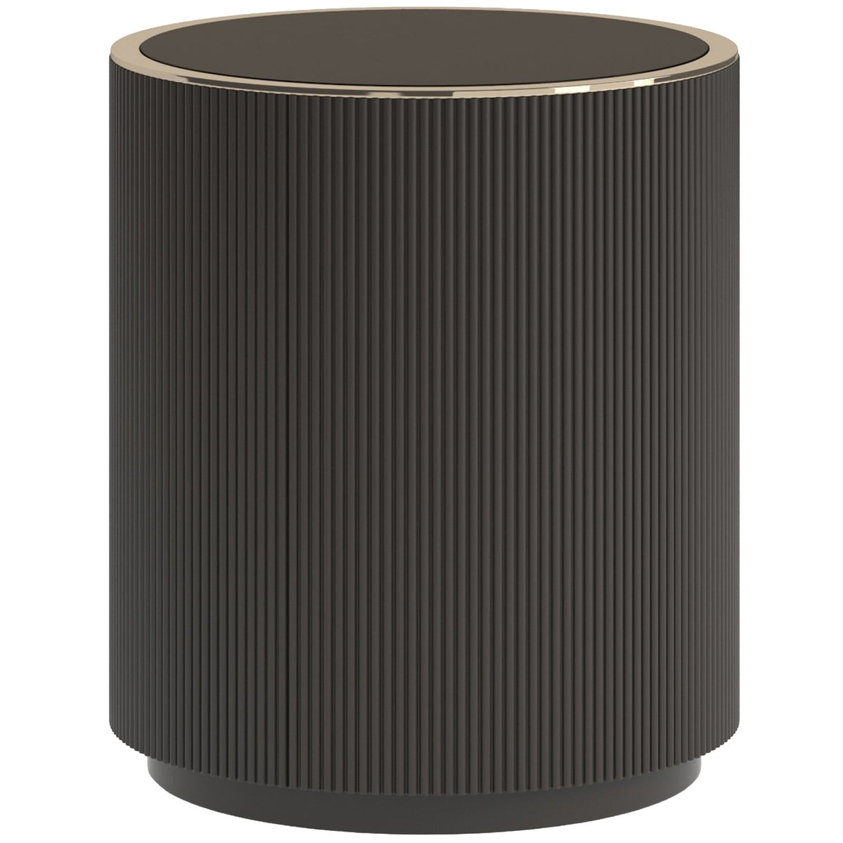 Love Round Side Table in Dark Chocolate