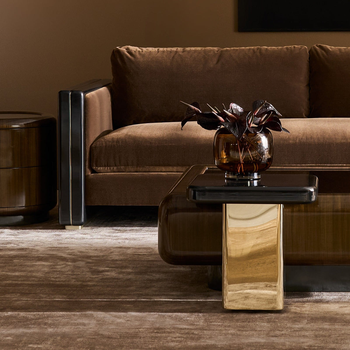 Gelee Accent Table in Chocolate