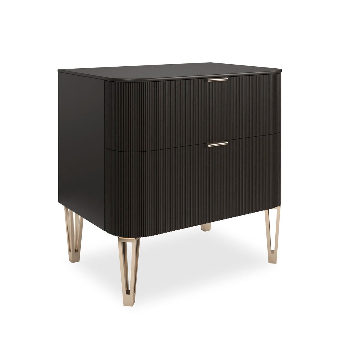 Small True Love Bedside Table in Dark Chocolate