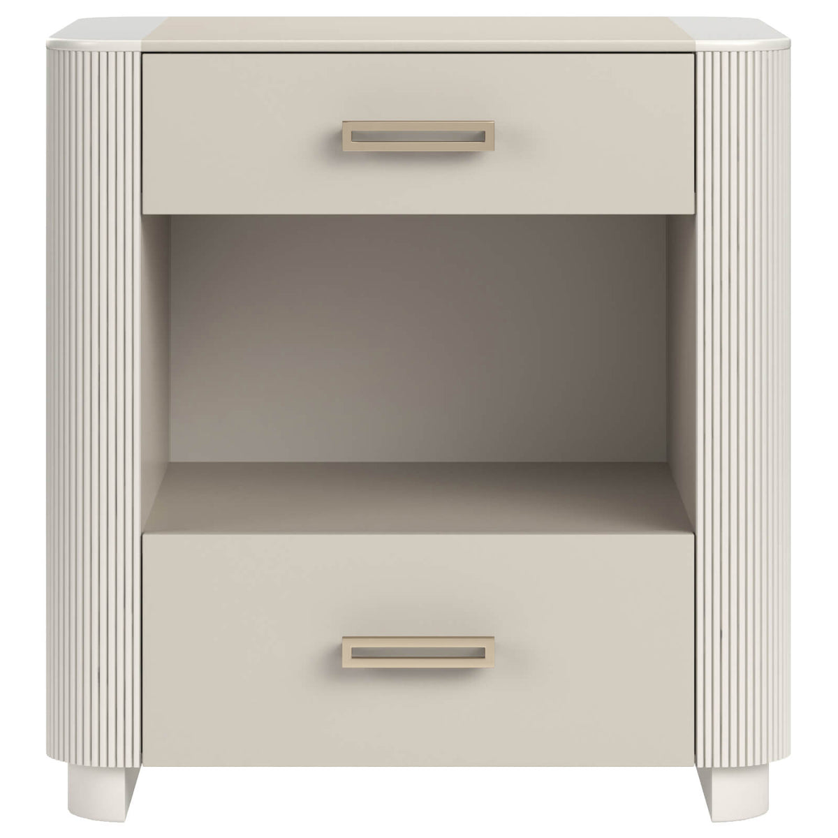 Love-Ly! Small Bedside Table in Matte Pearl