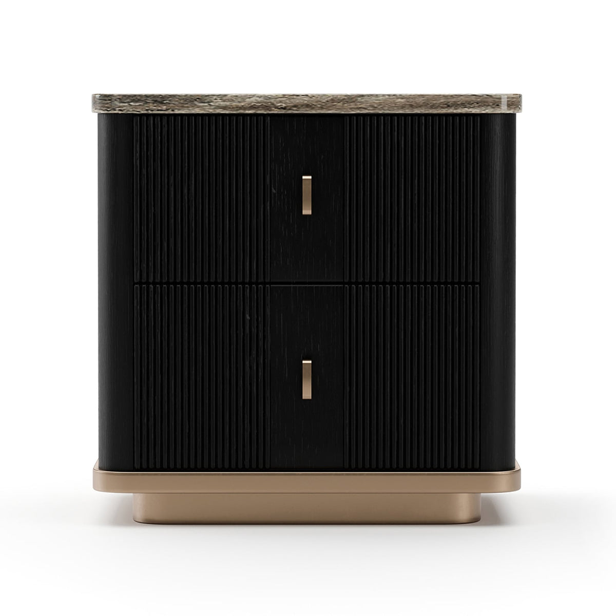 Rhythm Small Bedside Table in Dark