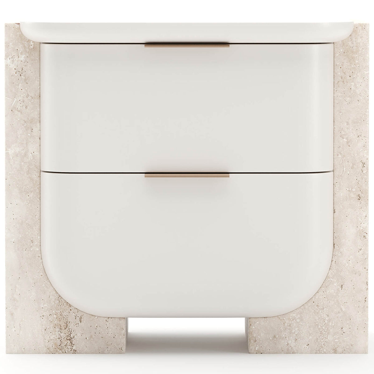 Overlap Small Bedside Table in Light