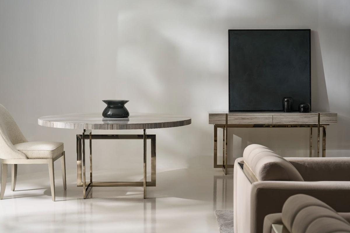 Wish You Were Here Round Dining Table in Light - 152cm