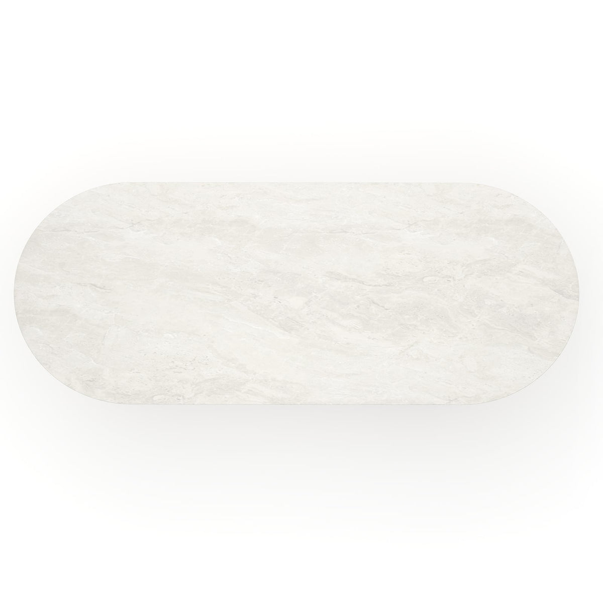 Rhythm Oval Stone Top Dining Table - 285cm