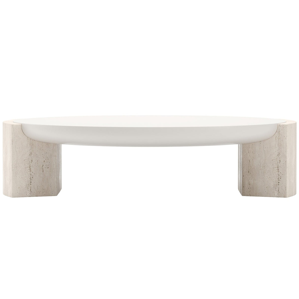 Overlap Round Coffee Table in Light