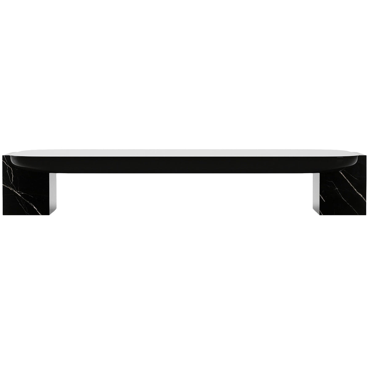 Overlap Rectangular Coffee Table in Dark