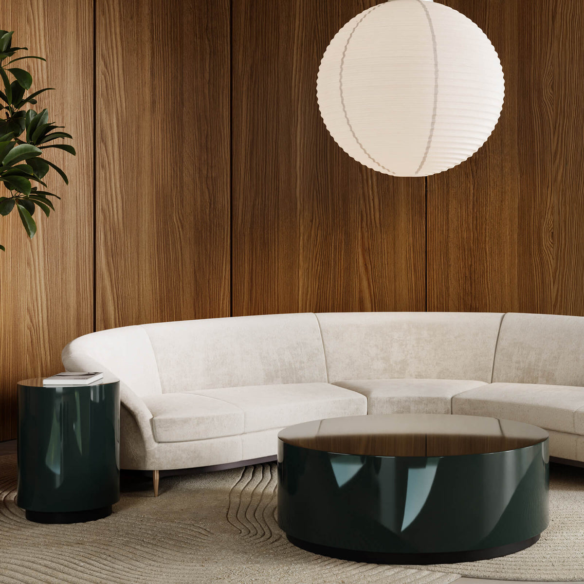 Coffee Couture Round Side Table in Apatite