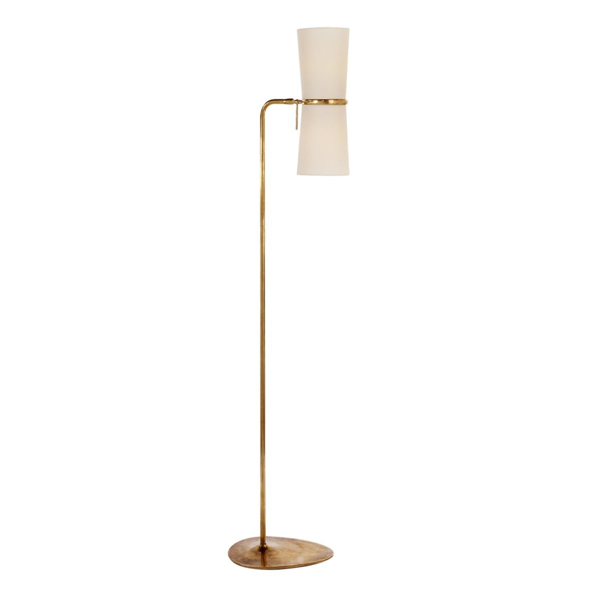 Clarkson Floor Lamp | Antique Brass