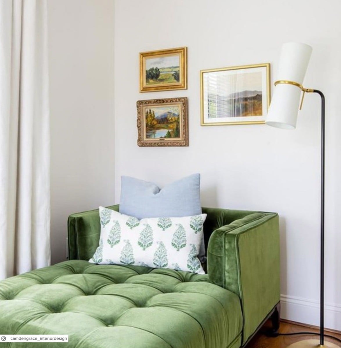 Clarkson Floor Lamp | Antique Brass