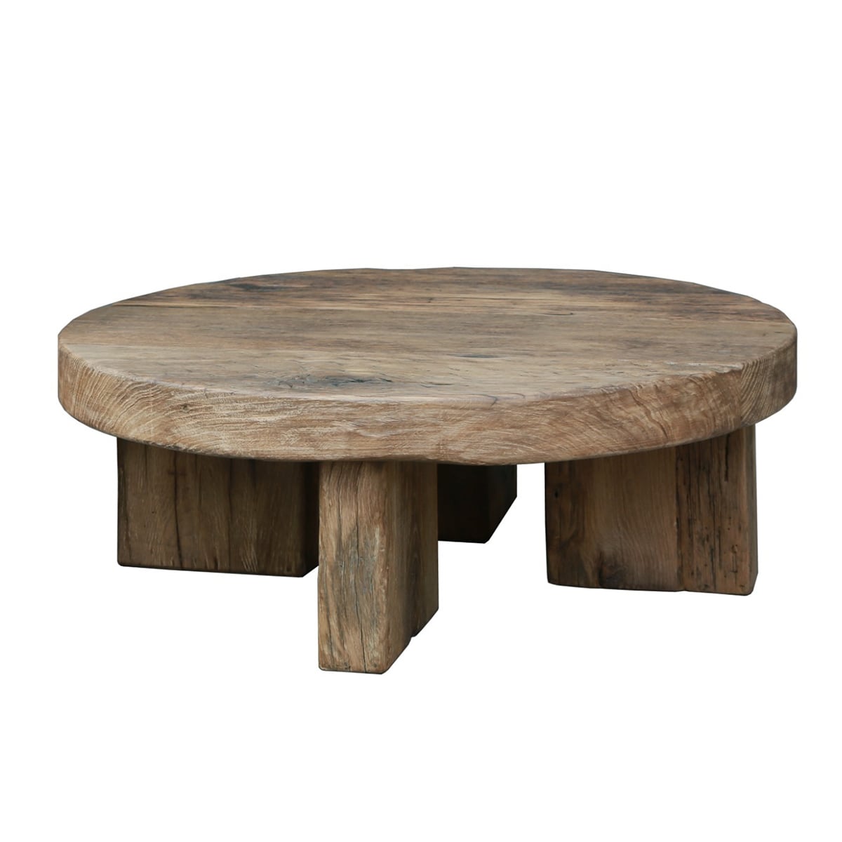 Reclaimed Oak Coffee Table Round