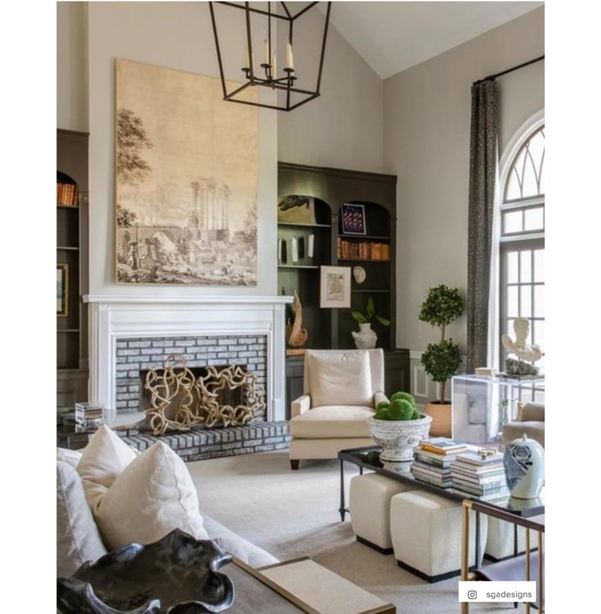 Darlana Large Lantern | Aged Iron