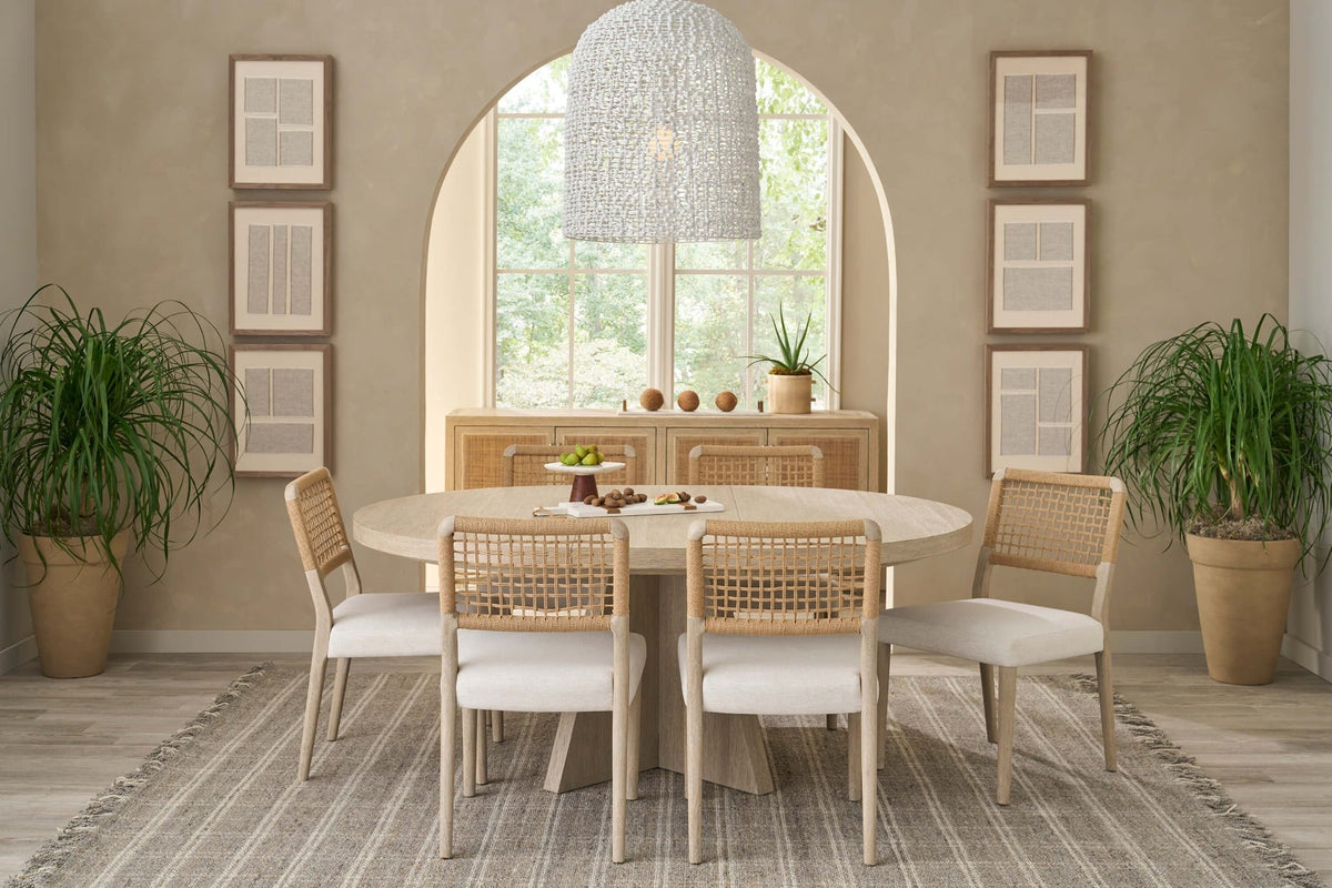 Dockside Round Extending Dining Table, 137-183cm