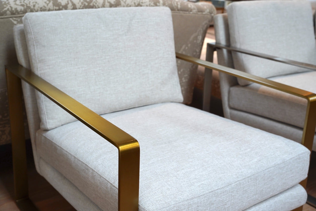Outlet TA Studio Club Chair Bower in Brass