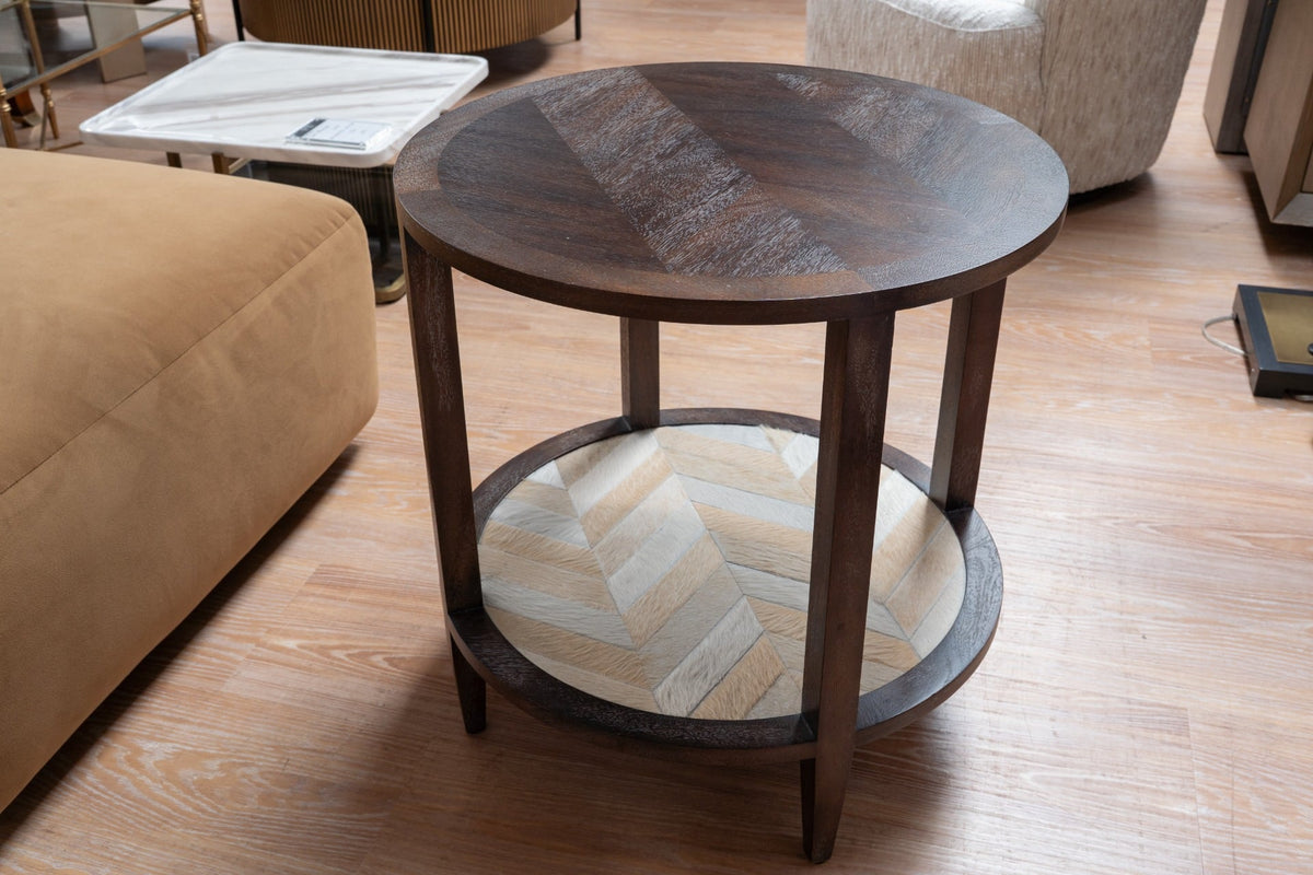 Outlet Theodore Alexander Round Accent Side Table Marco