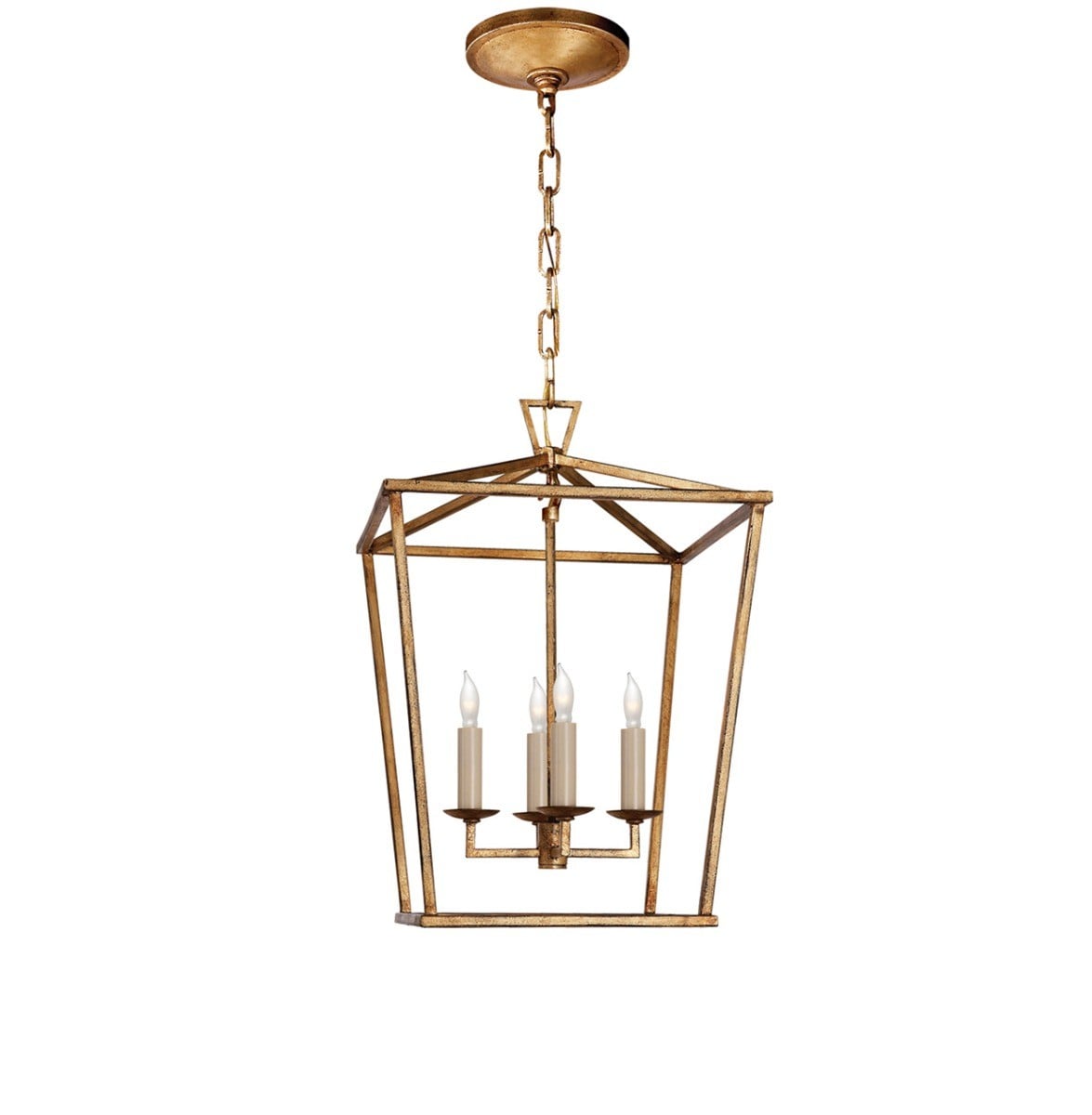 Darlana Small Lantern | Gilded Iron