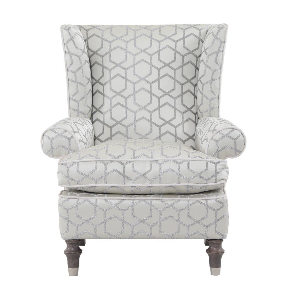 Harvard Wing Chair in Fitzgerald Champagne Made To Order