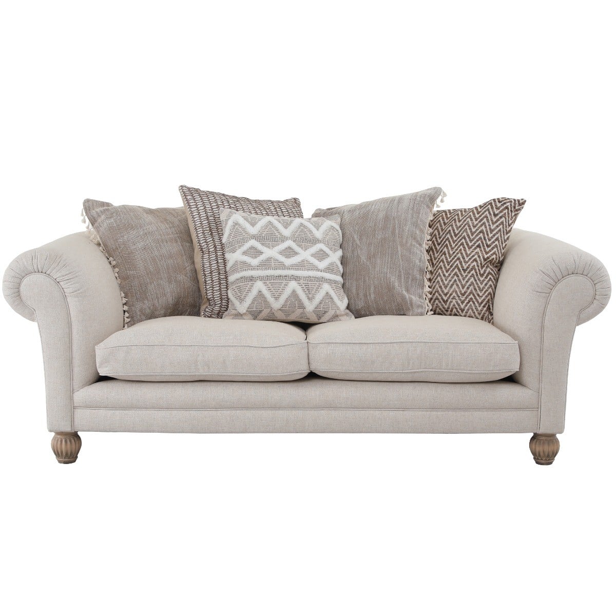 Elgar Midi Sofa in Saville Linen Natural Made To Order