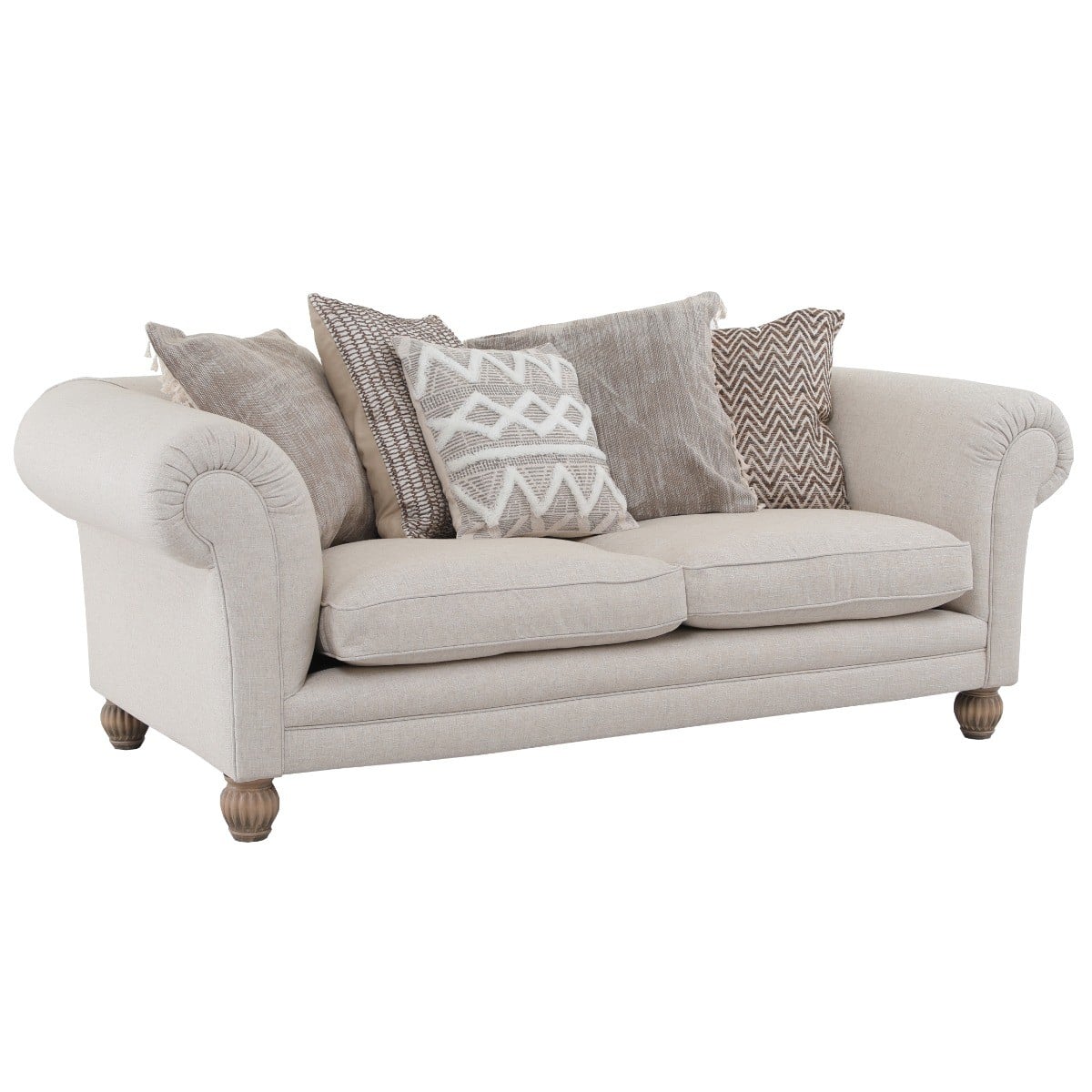 Elgar Midi Sofa in Saville Linen Natural Made To Order