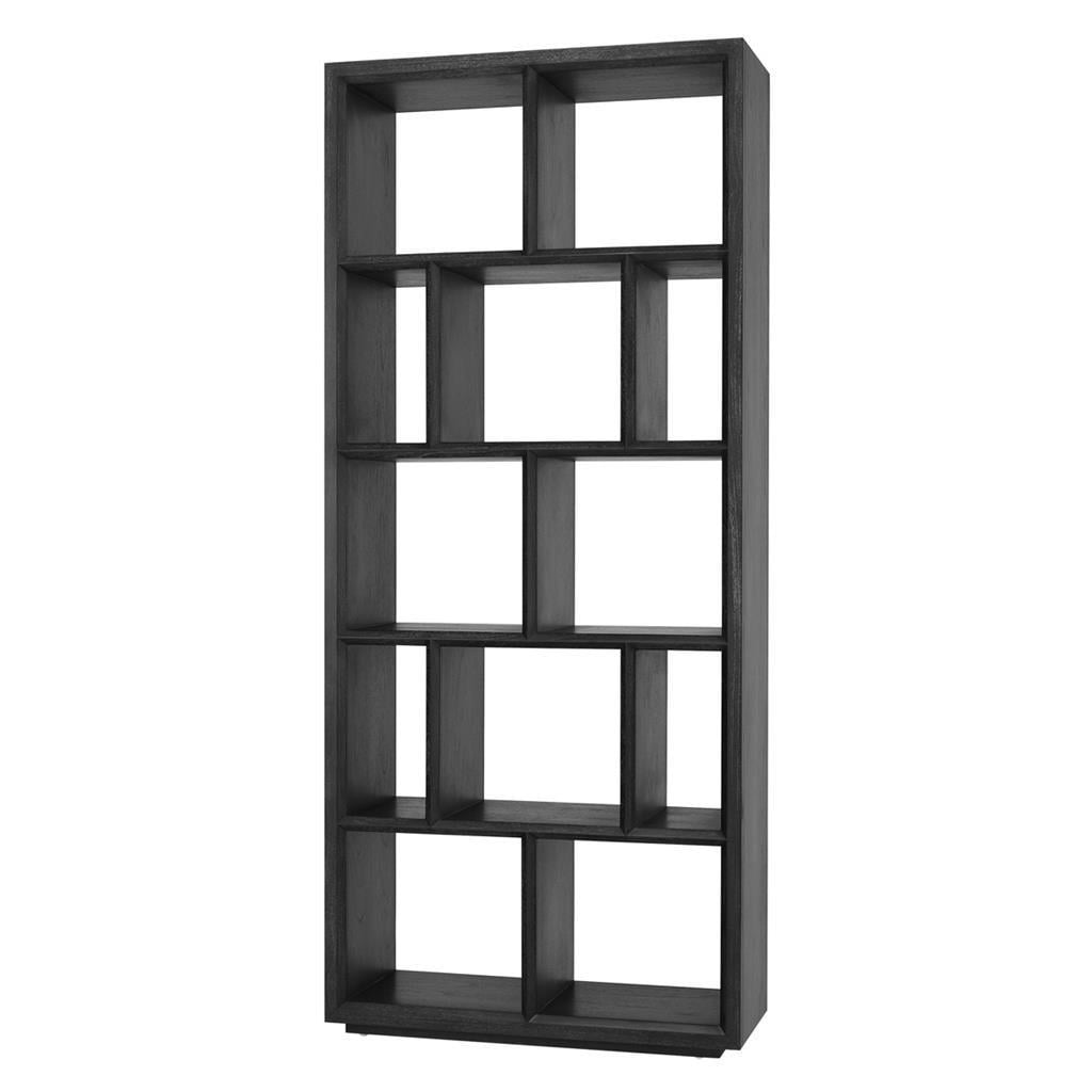 Eichholtz Bookcase Marguesa in Oak Veneer Charcoal