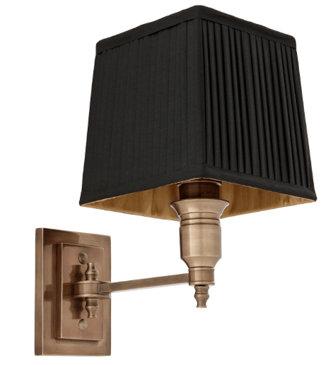 Lexington Wall Light Brass & Black