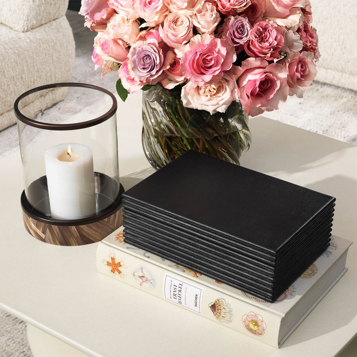 Elvane Box in Black Leather