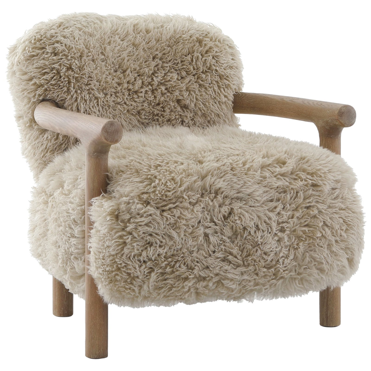 Baaarb Armchair in Real Sheepskin