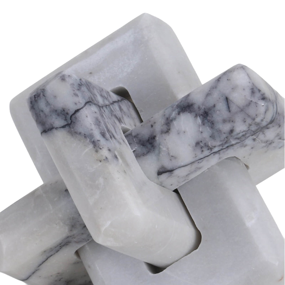 Loop Sculpture in Grey Marble - Large