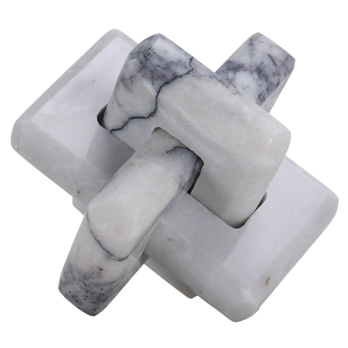 Loop Sculpture in Grey Marble - Large