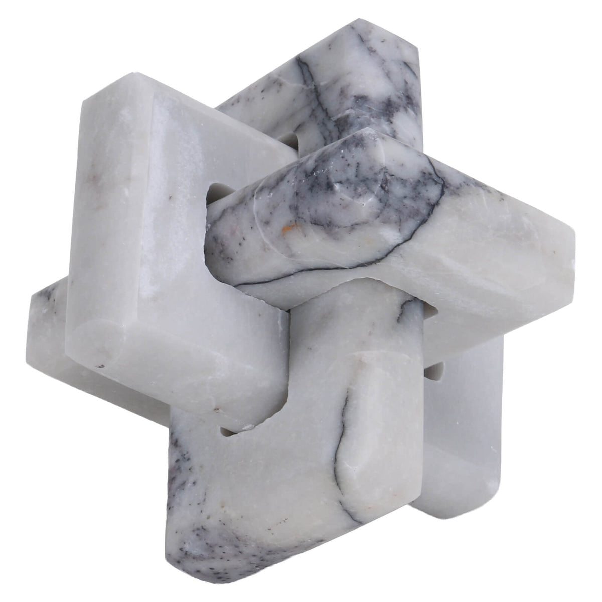 Loop Sculpture in Grey Marble - Large