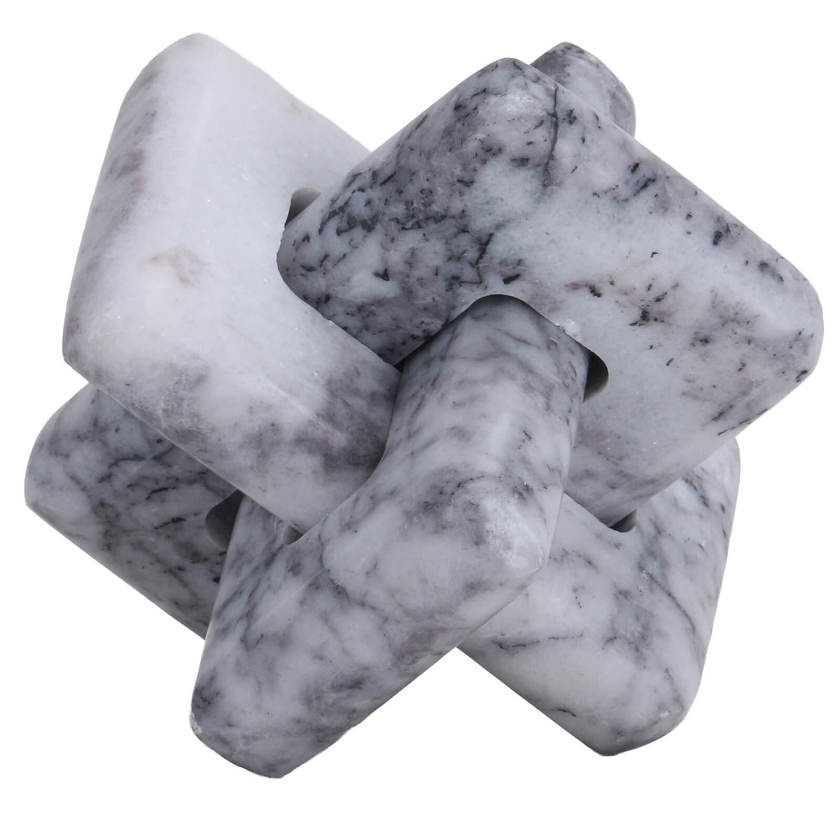 Loop Sculpture in Grey Marble - Small