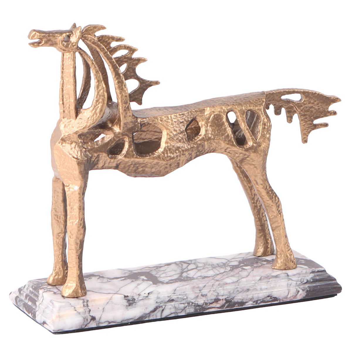 Horse Sculpture in Gold