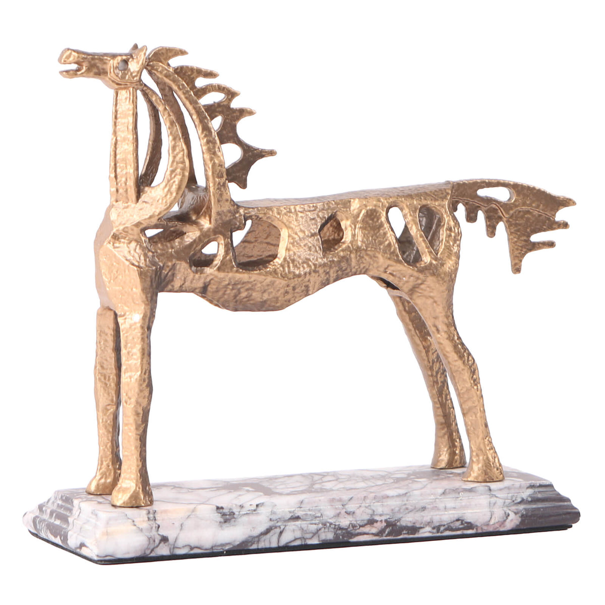 Horse Sculpture in Gold