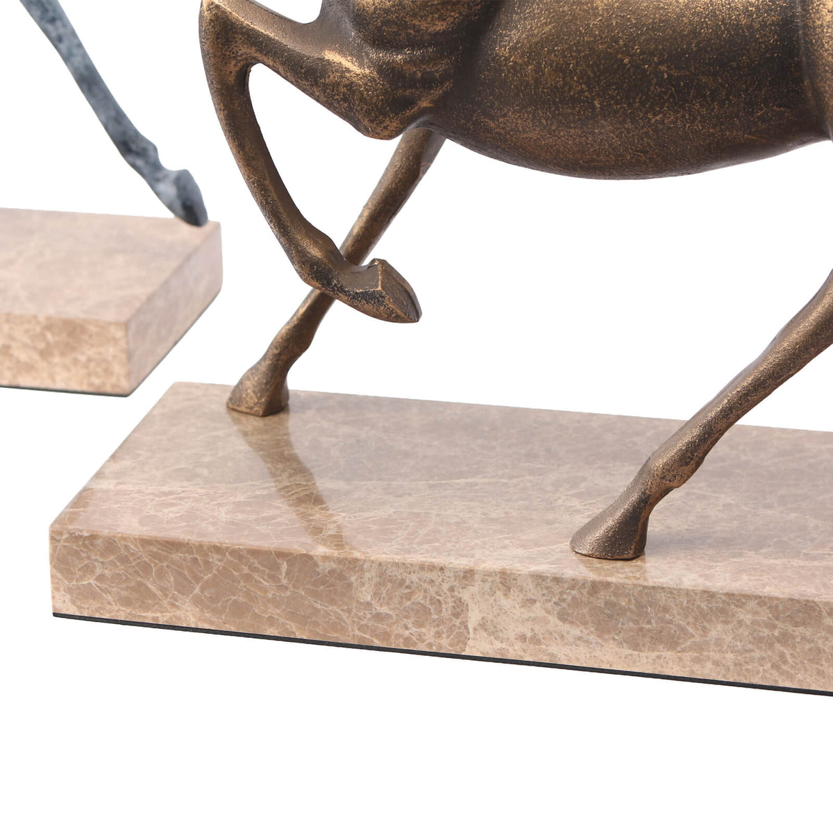 Flying Horse Sculpture in Gold
