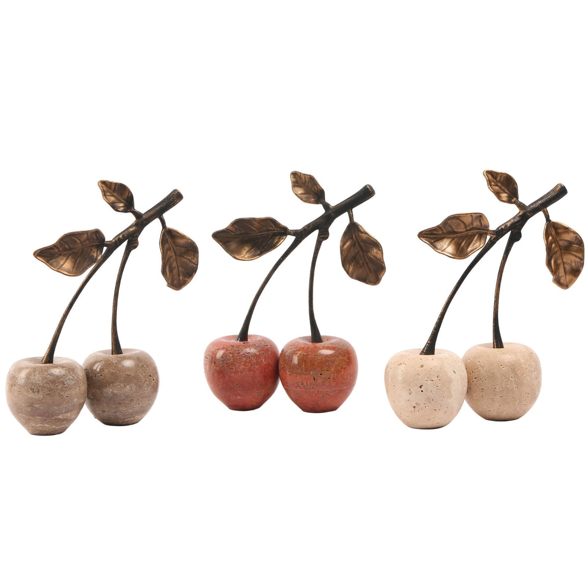 Cherry Ornament in Travertine